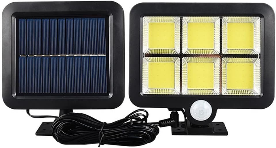 TTT 120 Cob Led Solar Panelli 3 Modlu Duvar Lambası