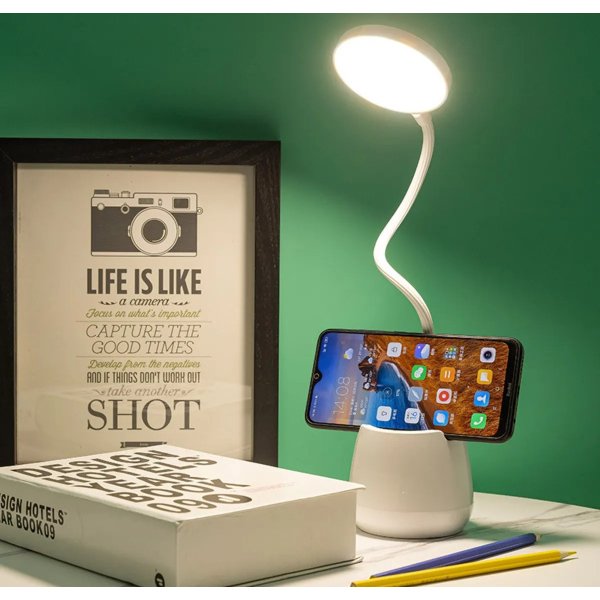 TTT 3 Modlu Kıvrımlı Bükülebilir Kalemlikli Masa Lambası