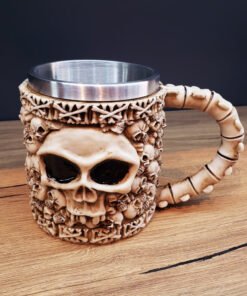 TTT 3D Tasarımlı İskelet Kupa Bardak