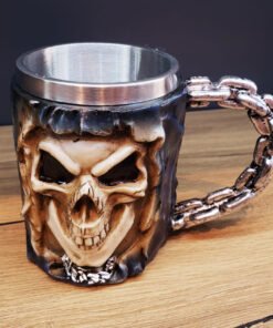 TTT 3D Tasarımlı Kurukafa Kupa Bardak