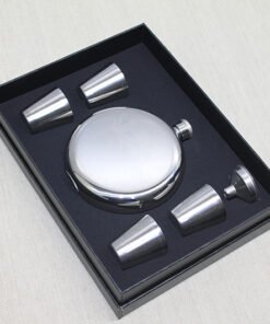 TTT 4 Shot Bardaklı Matara Seti Yuvarlak Çelik