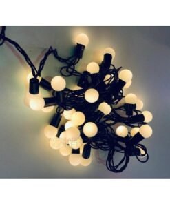 TTT 5 Metre 28 Mini Top Led Sarı Işık Fişli Siyah Kablo