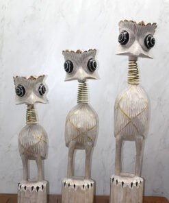 TTT Ahşap 3'lü Deve Kuşu Seti 90 Cm