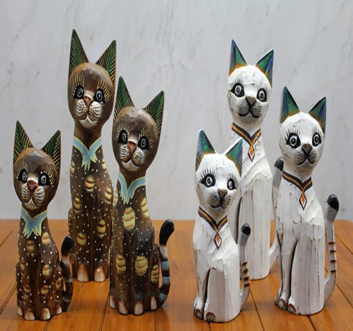 TTT Ahşap 3'lü Kedi Seti 50 Cm Model 3