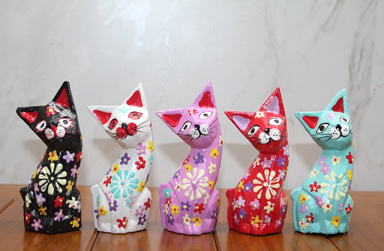 TTT Ahşap 5'li Kedi Seti Model 2