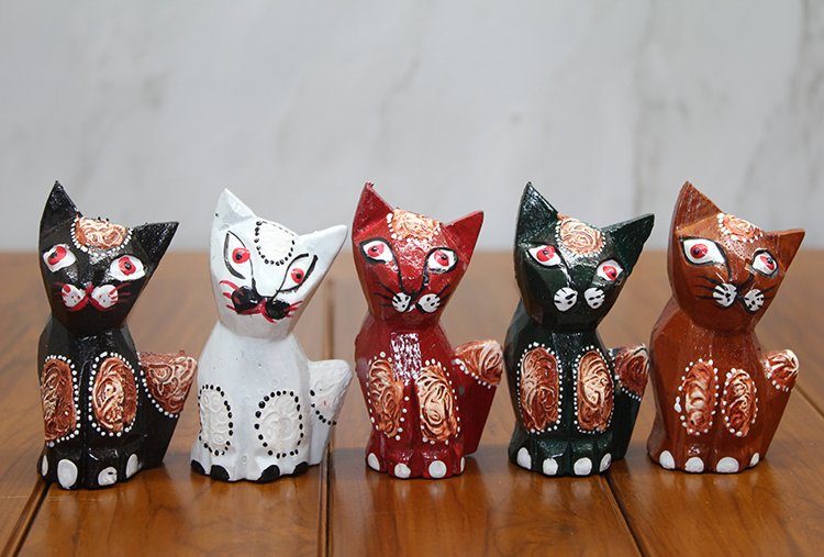 TTT Ahşap 5'li Kedi Seti Model 3