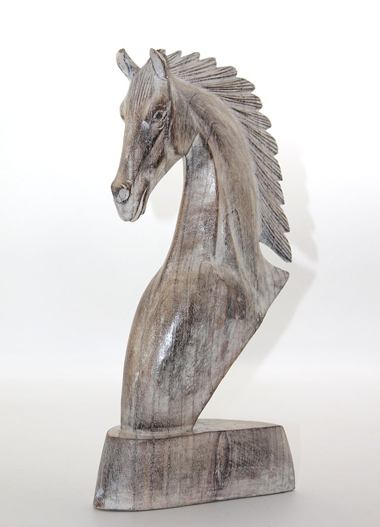 TTT Ahşap At Büstü 40 cm