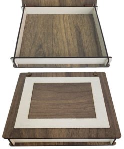 TTT Ahşap Derili Hediye Kutusu