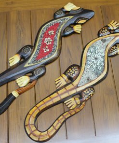 TTT Ahşap Duvara Asmali Kertenkele Figürü