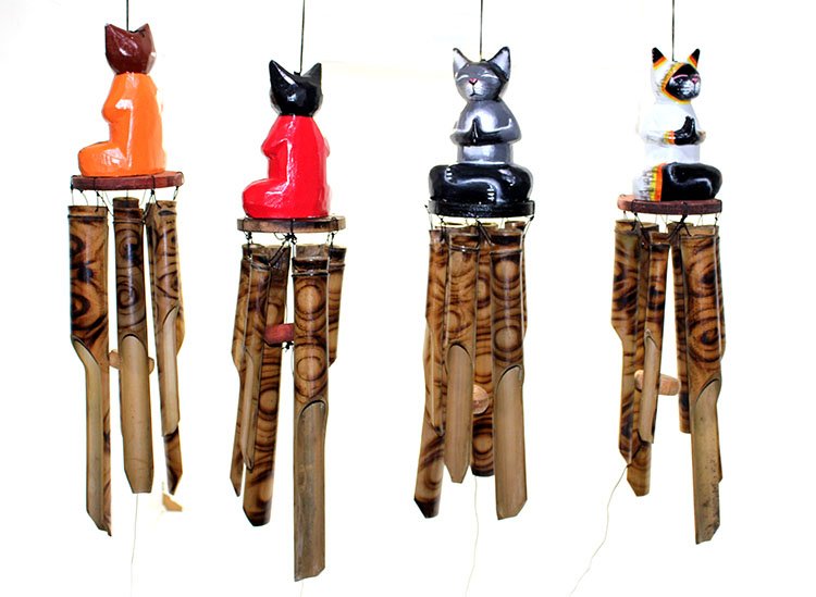 TTT Ahşap Figürlü Bambulu Çan