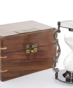 TTT Ahşap Kutulu Pirinç Kum Saati