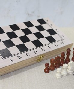 TTT Ahşap Kutulu Satranç Tavla Seti Model 1