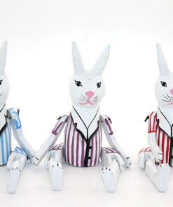 TTT Ahşap Sallanan Tavşan Figürü