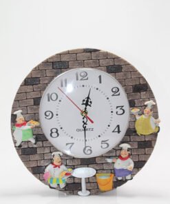 TTT Aşçı Tasarımlı Polyester Duvar Saati Model 2