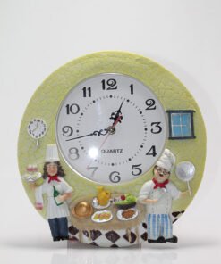 TTT Aşçı Tasarımlı Polyester Duvar Saati Model 4