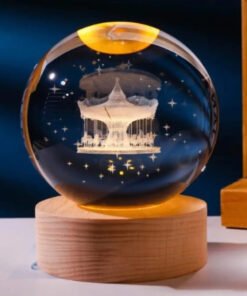 TTT Atlı Karınca Tasarım Işıklı Cam Küre