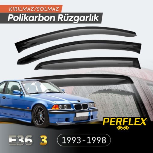 TTT BMW E36 3 Serisi 1993-1998 Cam Rüzgarlığı V2 Mugen
