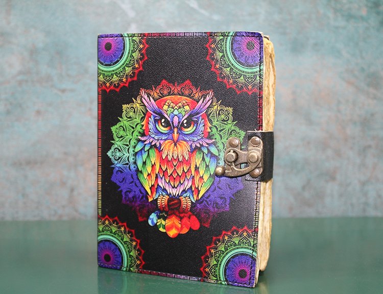 TTT Baykuşlu Deri Defter Model 2