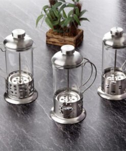 TTT Çelik Kulplu Cam French Press - 350 ml