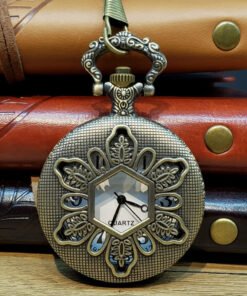 TTT Çiçek Tasarımlı Köstekli Cep Saati