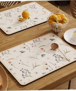 TTT Çiçekli Kaymaz Servis Matı