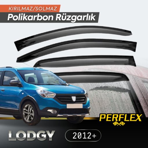TTT Dacia Lodgy 2012+ Cam Rüzgarlığı V2 Düz