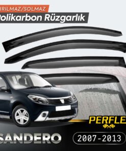 TTT Dacia Sandero 2007-2013 Cam Rüzgarlığı V2 Düz