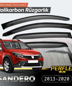 TTT Dacia Sandero 2013-2020 Cam Rüzgarlığı V2 Düz