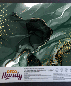 TTT DecoHandy Pvc Duvar Karosu 30x30cm 4'Lü Paket -  Zümrüt 0,36m2