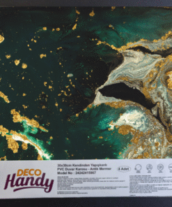 TTT DecoHandy Pvc Yapışkanlı Yer Karosu 30x30cm 4'Lü Paket - Green Edition 0,36m2