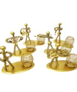 TTT Dekoratif Sarı Metal Adam Müzisyen Kalemlik