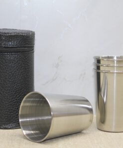 TTT Deri Kılıflı 4'lü Shot Bardak