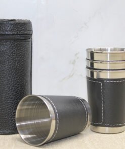 TTT Derili Kılıflı 4'lü Shot Bardak