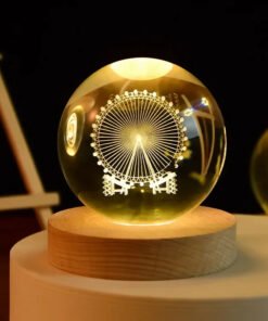 TTT Dönme Dolap Tasarımlı Işıklı Cam Küre