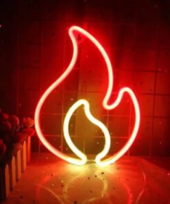 TTT Duvara Asmalı Neon Alev LED