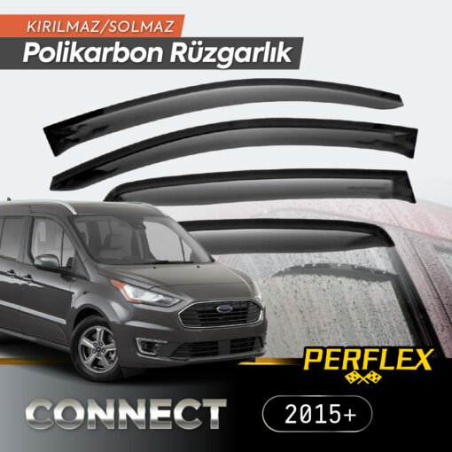 TTT Ford Connect 2015+ Cam Rüzgarlığı V2 Düz