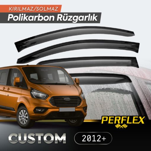 TTT Ford Custom 2012+ Cam Rüzgarlığı V2 Düz