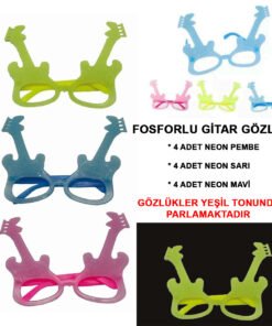 TTT Fosforlu Gitar Glow Parti Gözlüğü 12 adet