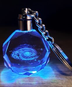 TTT Galaxy Gezegen Tasarım Işıklı Anahtarlık