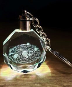 TTT Gezegenler Temalı Renk Değiştiren Kristal Anahtarlık