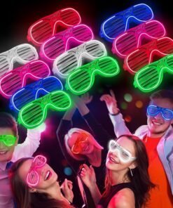 TTT Glow Işıklı Panjur Parti Gözlüğü 12 Adet