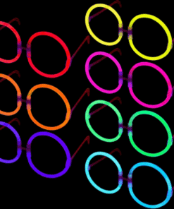 TTT Glow Stick Yuvarlak Parti Gözlüğü 6 Adet
