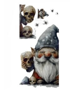 TTT Gotik Cüce ve Kafatası Duvar Sticker Seti