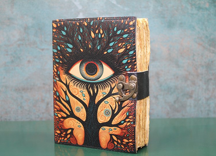 TTT Göz Tasarımlı Deri Defter