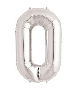 TTT Gümüş Rengi Folyo Rakam Balon 1 Metre
