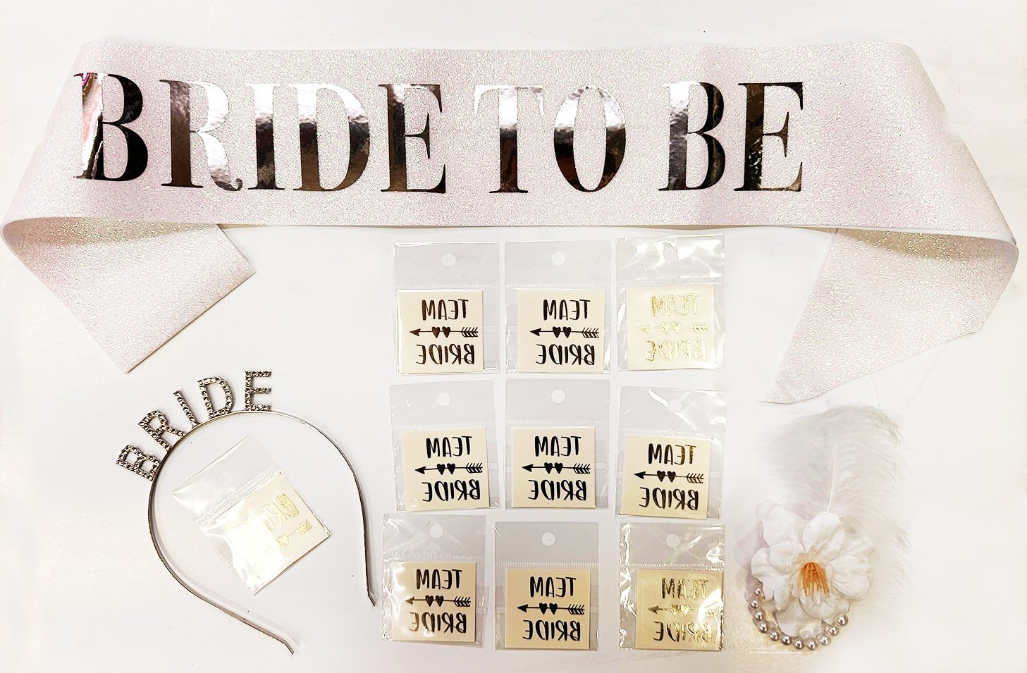 TTT Gümüş Renk Bride Partisi Seti 13 Parça