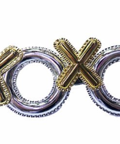 TTT Gümüş Renk Xoxo Yazılı Parti Gözlüğü