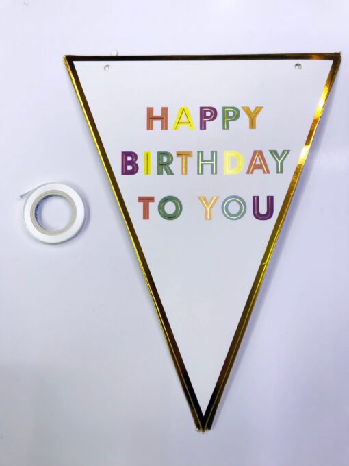 TTT Happy Birthday To You Flama Bayrak Süsü