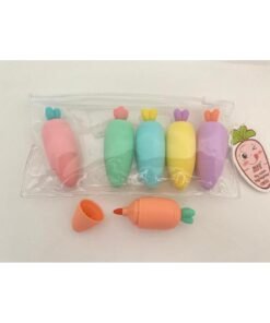 TTT Havuç Tasarımlı Fosforlu Kalem Seti