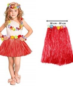 TTT Hawaii Hula Eteği Kırmızı Renk 40 cm